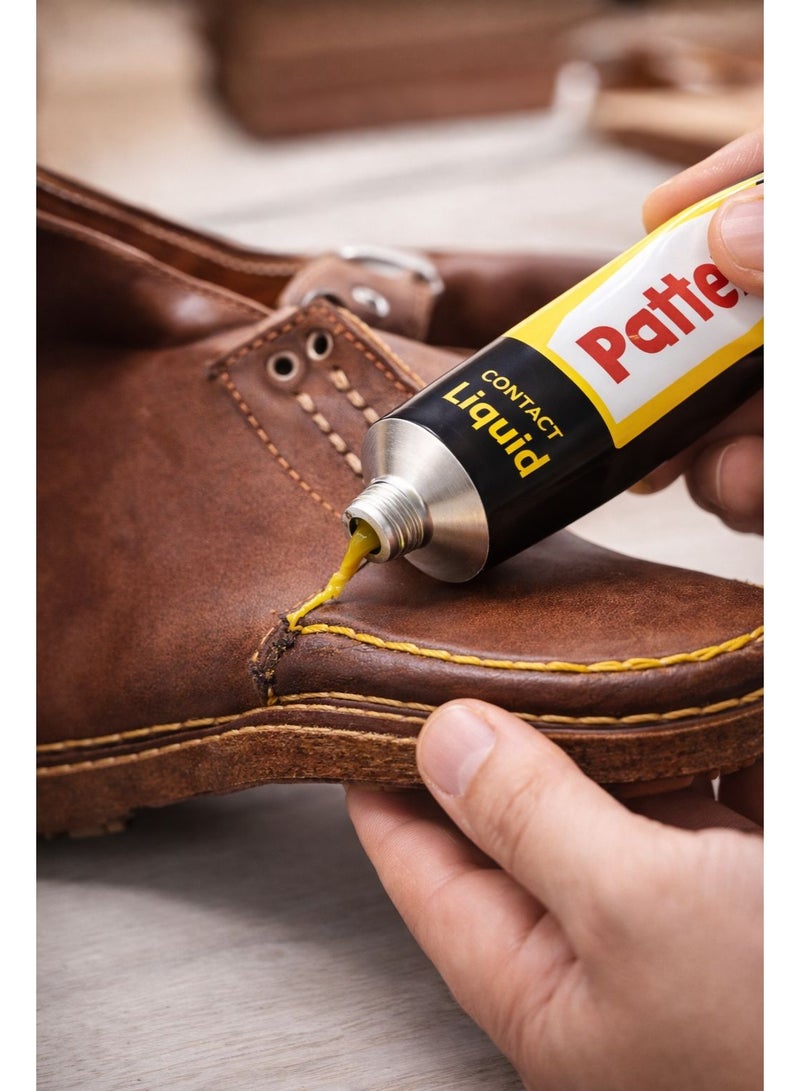 Pattex High-Strength Liquid Contact Adhesive for Home and Industrial Use – Fast and Durable Bonding for Wood, Leather, Metal, and Plastic - Image 4